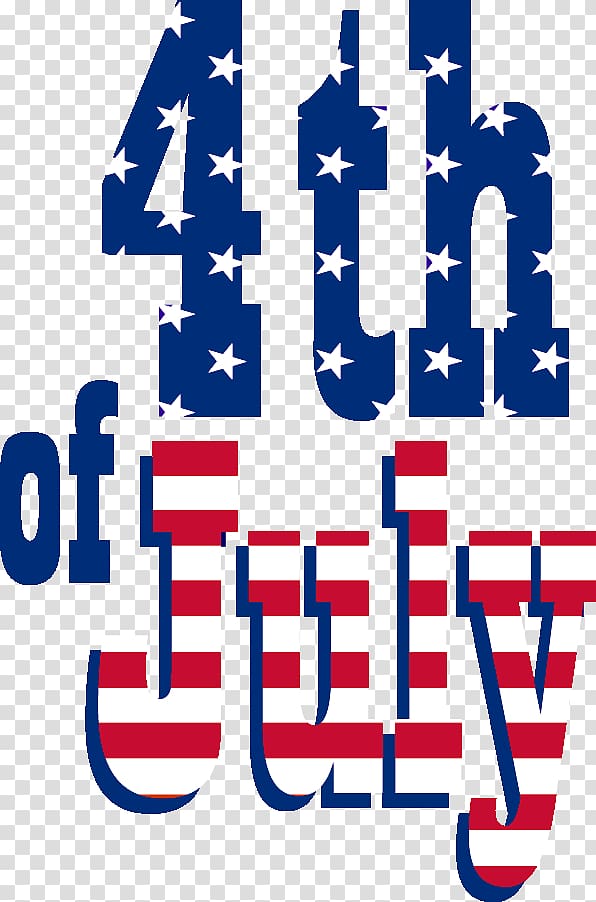 4th of July illustration, Happy Fourth Of July Text transparent background PNG clipart