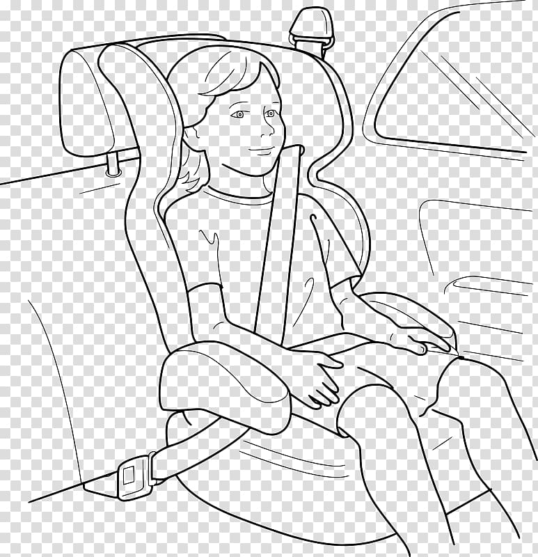 Coloring book Child Car Drawing Safety, car seat transparent background PNG clipart
