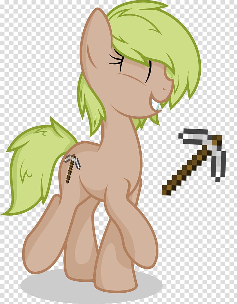 Pony Minecraft Derpy Hooves Horse , pickaxe transparent background PNG clipart