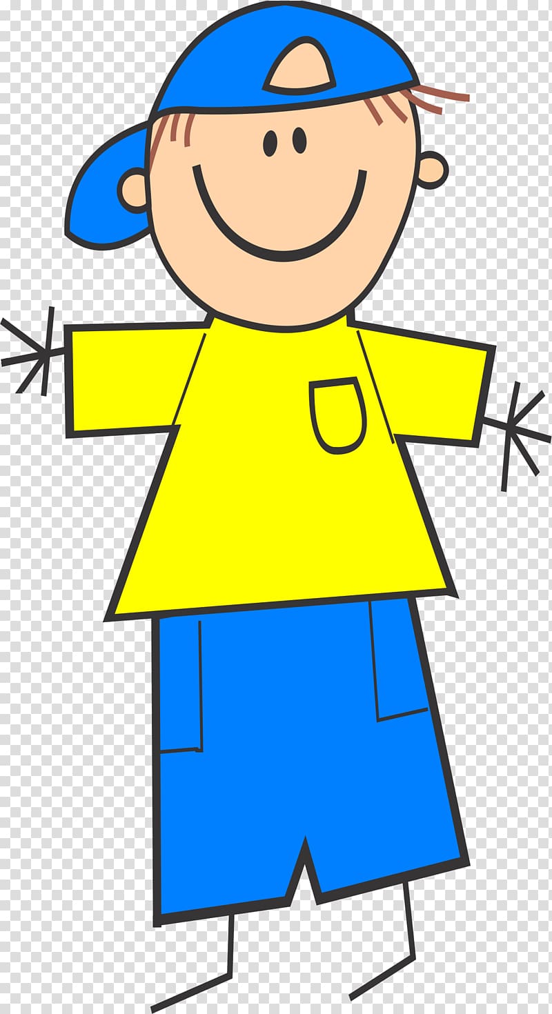 Cartoon Stick figure Boy , funny transparent background PNG clipart
