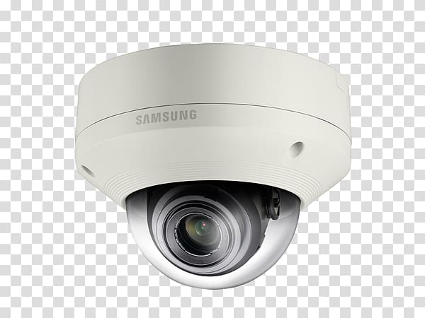IP camera Hanwha Aerospace Samsung Techwin SNV-6084 2mp Network Vandal Dome Camera 1080p, Camera transparent background PNG clipart