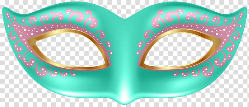 teal Columbina mask, Mask Masquerade ball , Mask transparent background PNG clipart