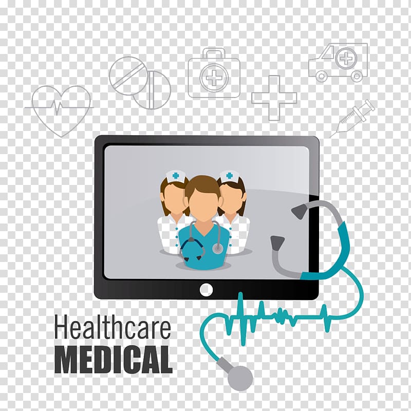 Stethoscope Physician, Tablet with electrocardiogram transparent background PNG clipart