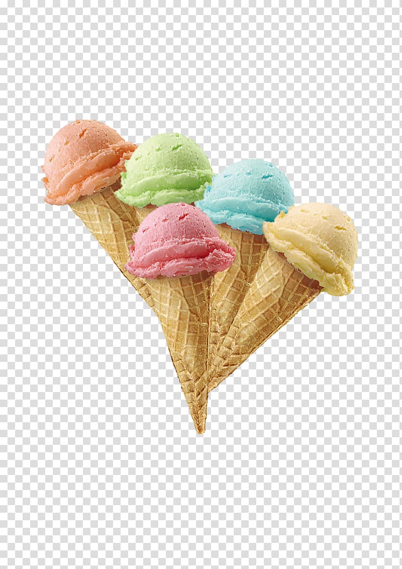 Neapolitan ice cream Ice cream cone, ice cream transparent background PNG clipart