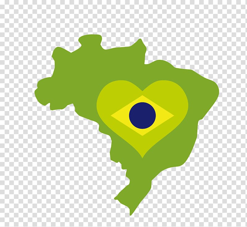 Flag of Brazil World map, Brazil outline map transparent background PNG clipart