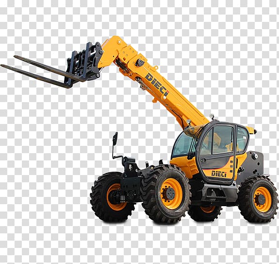 Telescopic handler DIECI S.r.l. Heavy Machinery Hydraulics Forklift, crane construction transparent background PNG clipart