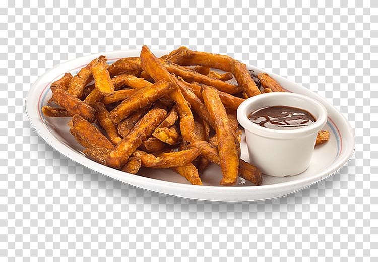 French fries Sweet Potatoes Vegetarian cuisine Potato wedges, Tempura Onion Rings transparent background PNG clipart
