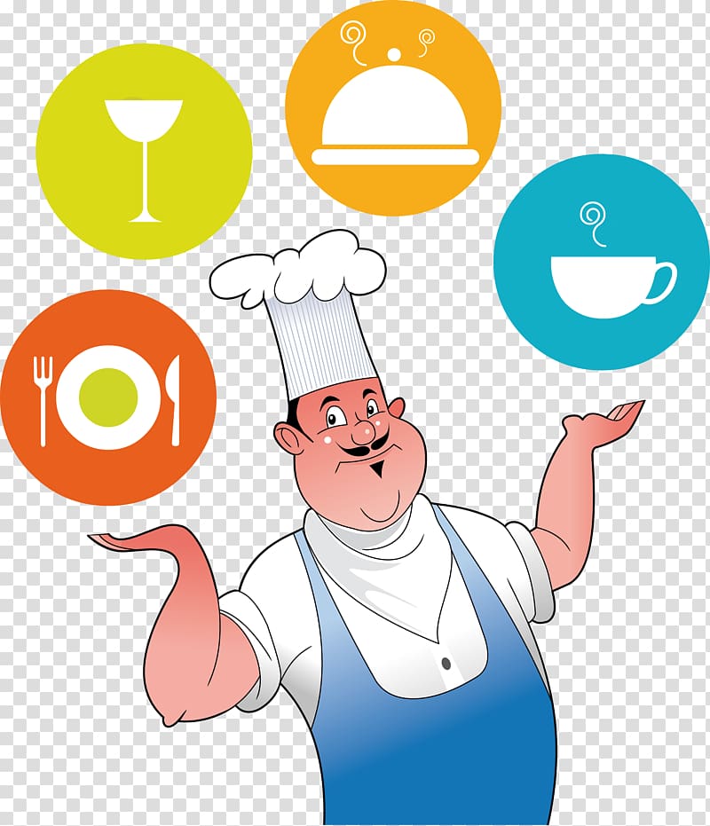 Chef Cooking, seafood transparent background PNG clipart