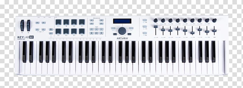 MIDI Controllers Arturia MiniLab 61 MIDI keyboard, musical instruments transparent background PNG clipart