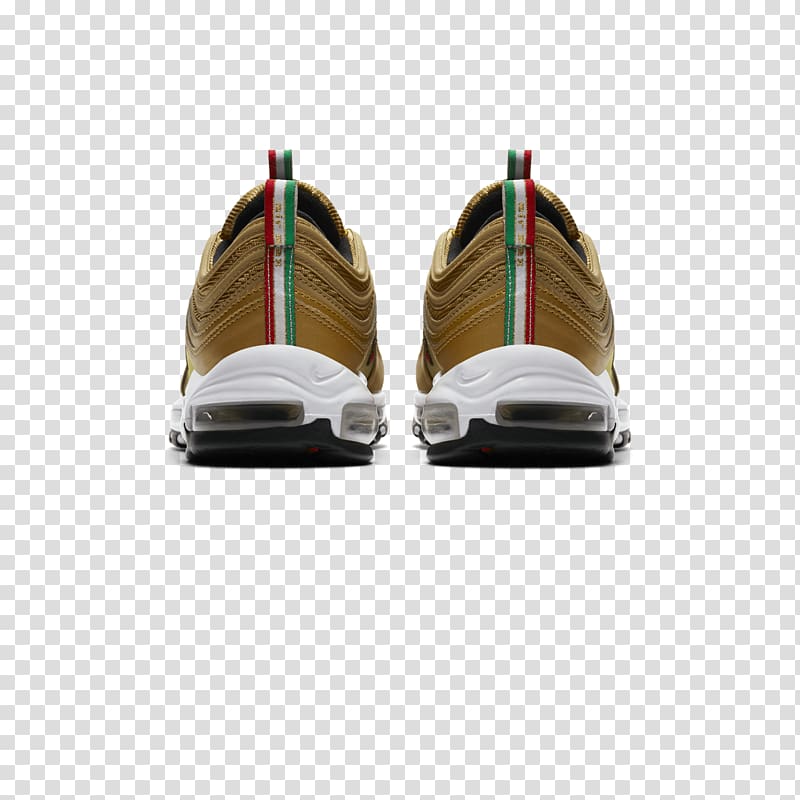 Nike Air Max 97 Italy Sneakers, gold flag transparent background PNG clipart