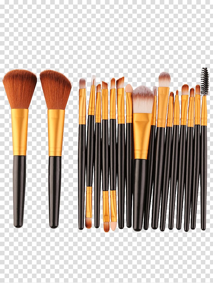 Makeup brush Cosmetics Eye Shadow Foundation, makeup tools transparent background PNG clipart