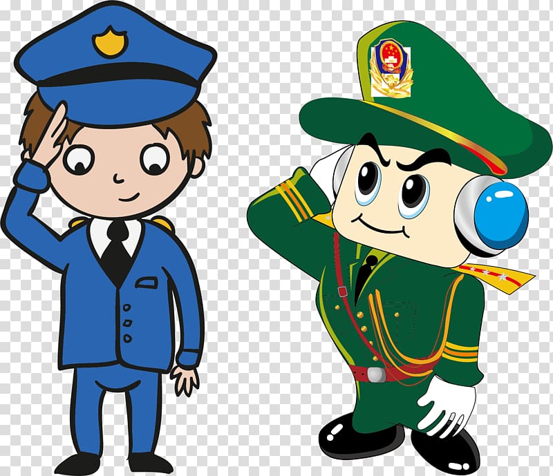 Police officer Cartoon Peoples Police of the Peoples Republic of China, Map alarm transparent background PNG clipart