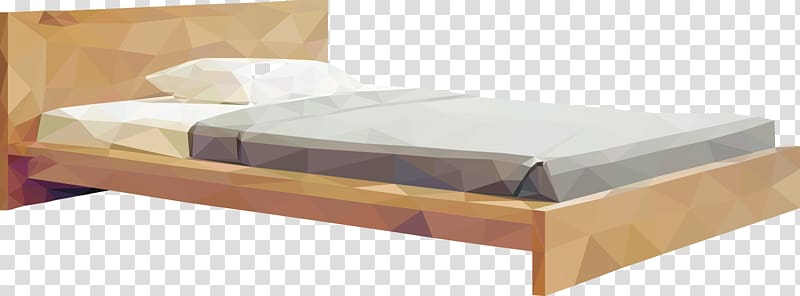 Bed frame White Faux Leather (D8637) Canopy bed Headboard, bed transparent background PNG clipart