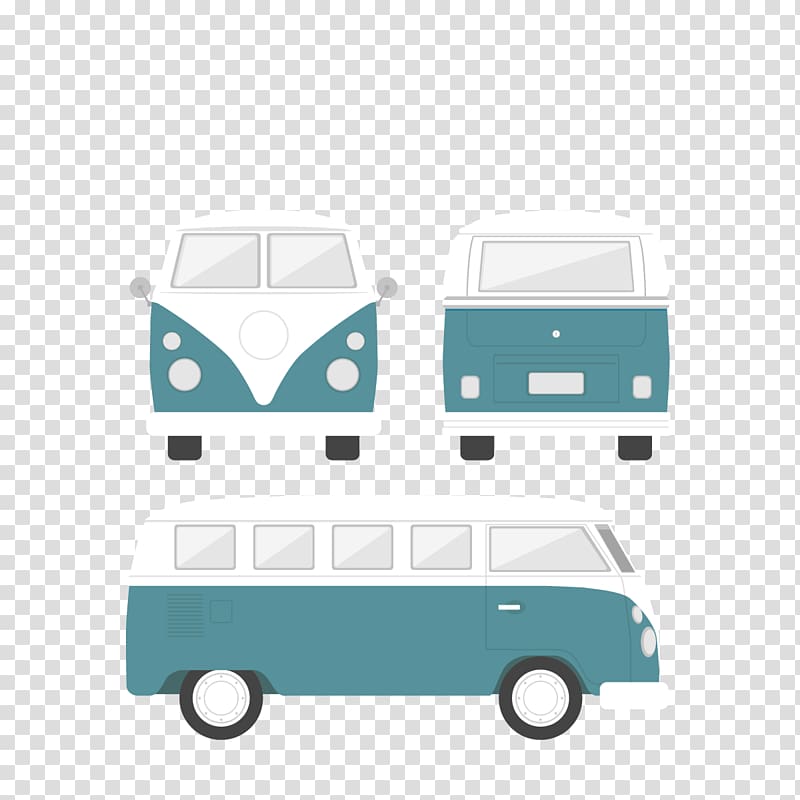Volkswagen Type 2 Illustration, bus transparent background PNG clipart