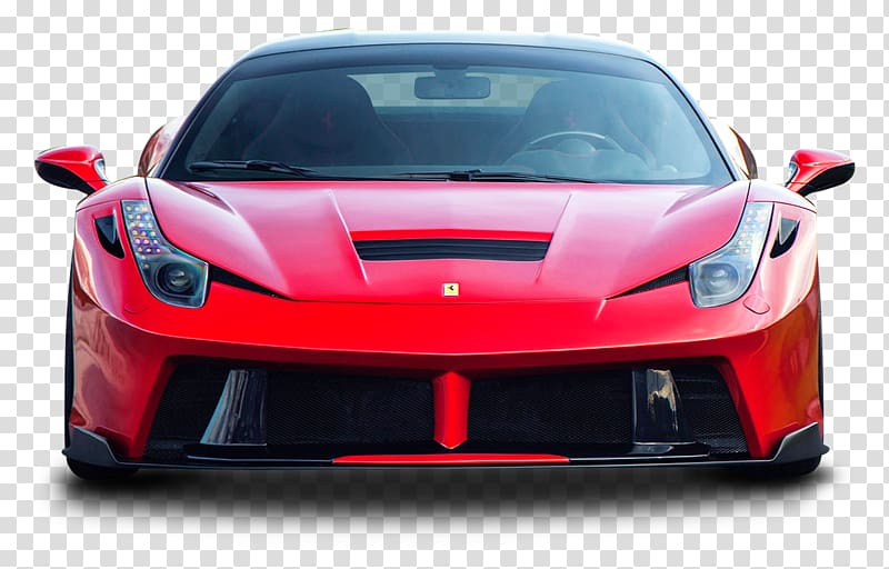 red Ferrari sports car, Sports car Ferrari 458, Red Ferrari 458 Italia Sports Car transparent background PNG clipart