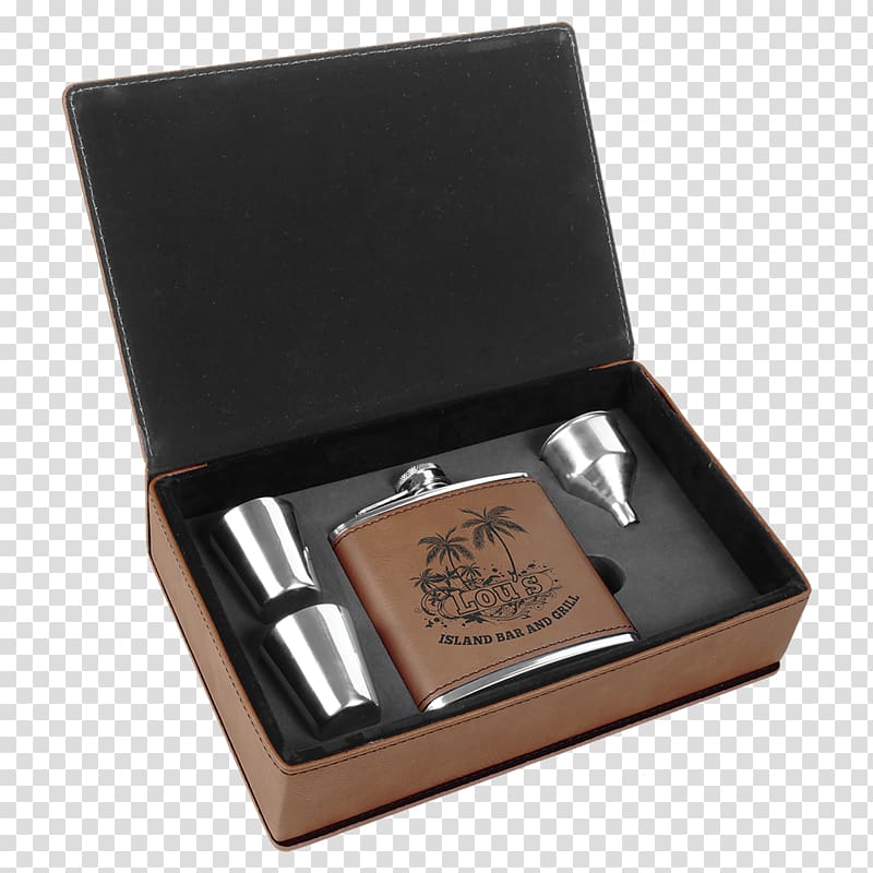 Engraving Hip flask Gift Shot Glasses, gift transparent background PNG clipart