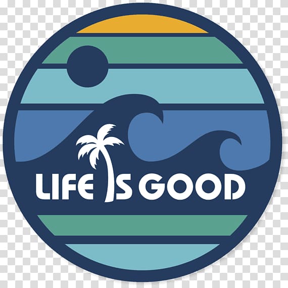 Sticker Decal Life is Good Company Die cutting PT. Bukalapak, circle Sticker transparent background PNG clipart