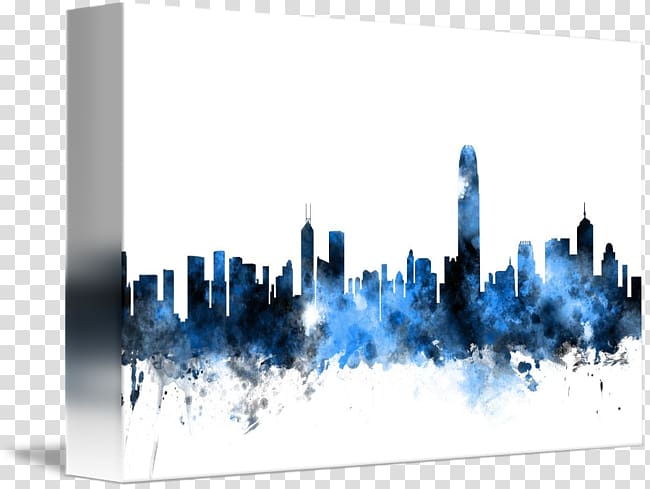 Hong Kong Skyline Canvas print Art Stretcher bar, hong kong skyline transparent background PNG clipart