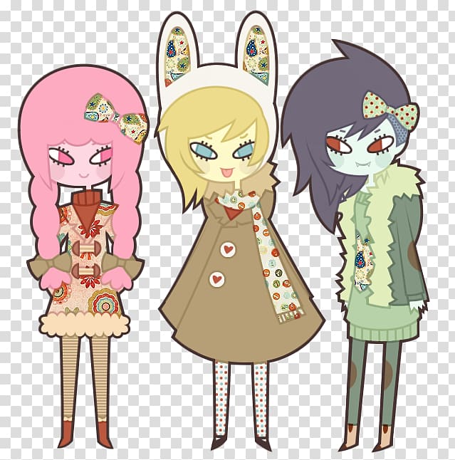 princess bubblegum and marceline and flame princess and fionna