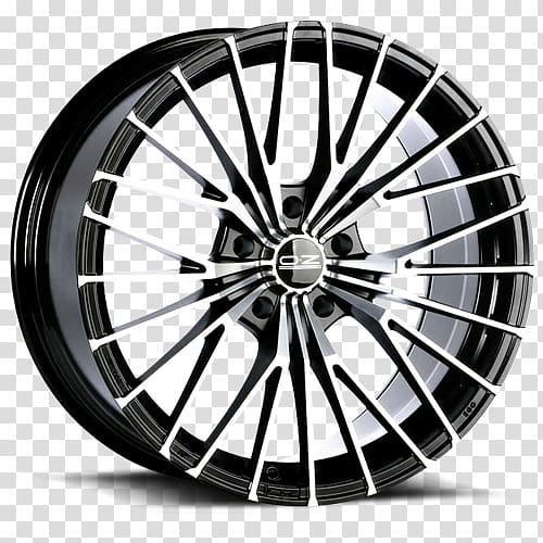 Car OZ Group Autofelge Alloy wheel Rim, cut line transparent background PNG clipart