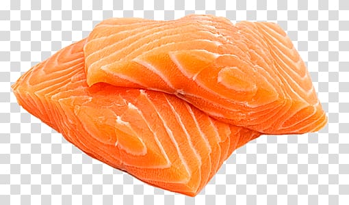 two sliced salmons, Salmon Fillets transparent background PNG clipart