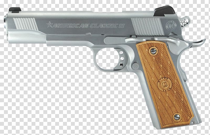 .45 ACP M1911 pistol Automatic Colt Pistol Firearm, Handgun transparent background PNG clipart