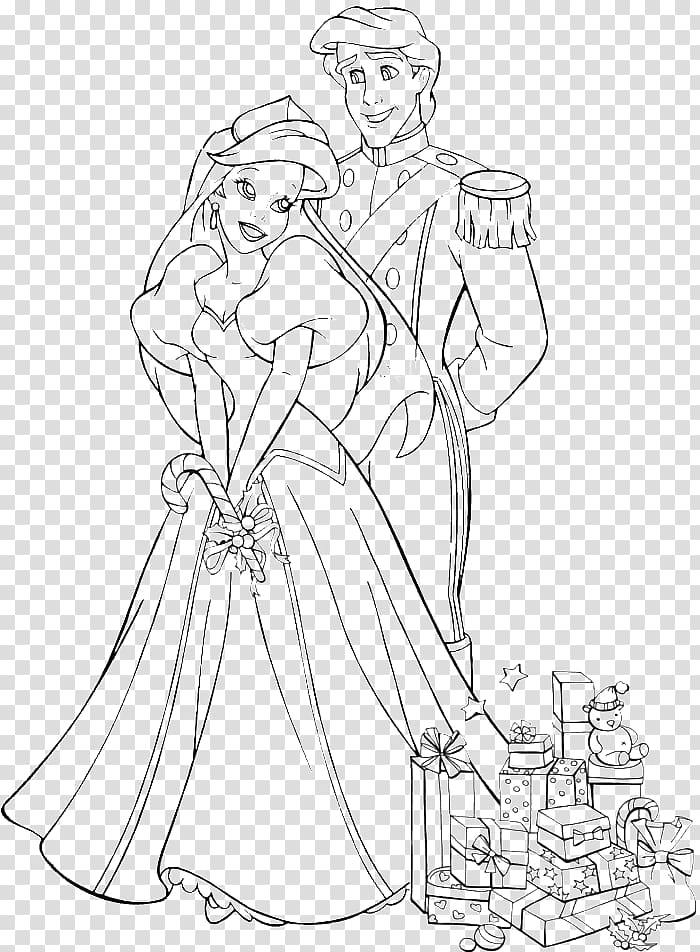 Download Ariel Wedding Coloring Books The Prince Wedding Coloring ...