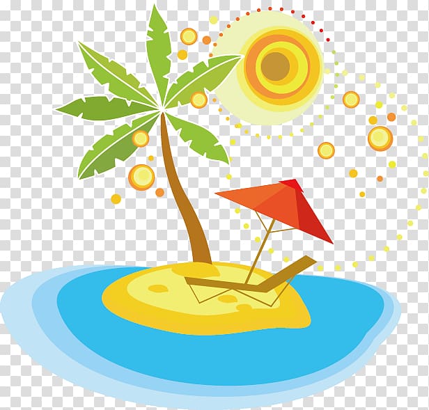 Summer , Sea island transparent background PNG clipart