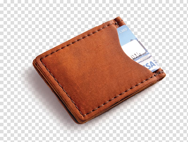 Leather Money clip Wallet Handbag, wallets transparent background PNG clipart