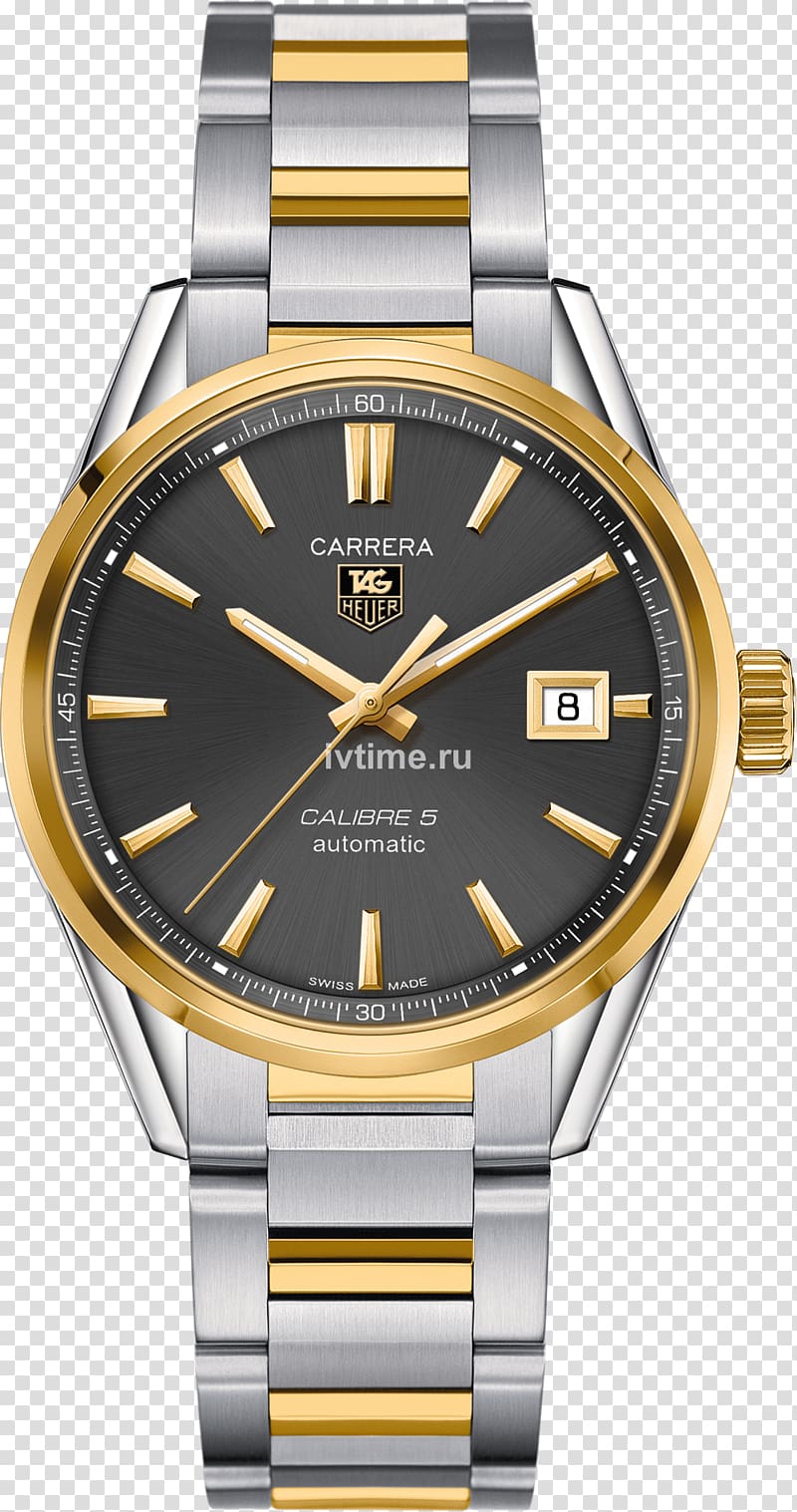 TAG Heuer Carrera Calibre 5 Automatic watch Chronograph, watch transparent background PNG clipart