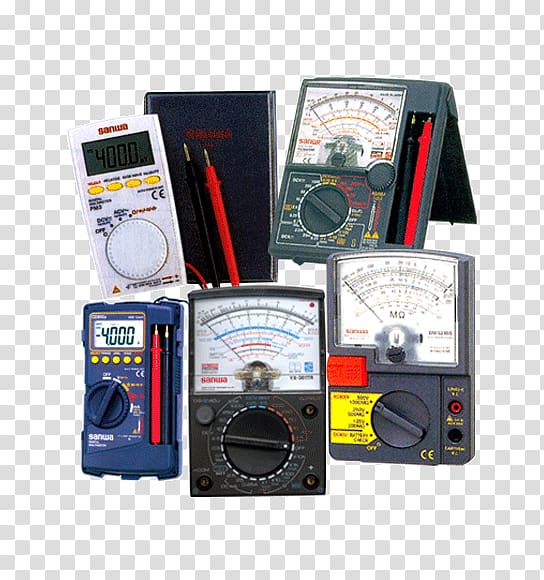 Electronics Multimeter Sanwa Electric Instrument Co., Ltd. Analog signal Capacitance, tranformer transparent background PNG clipart