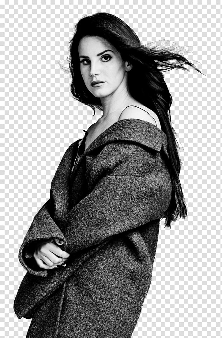 Lana Del Rey Nylon Music Lana Del Ray Singer, black and white girls transparent background PNG clipart