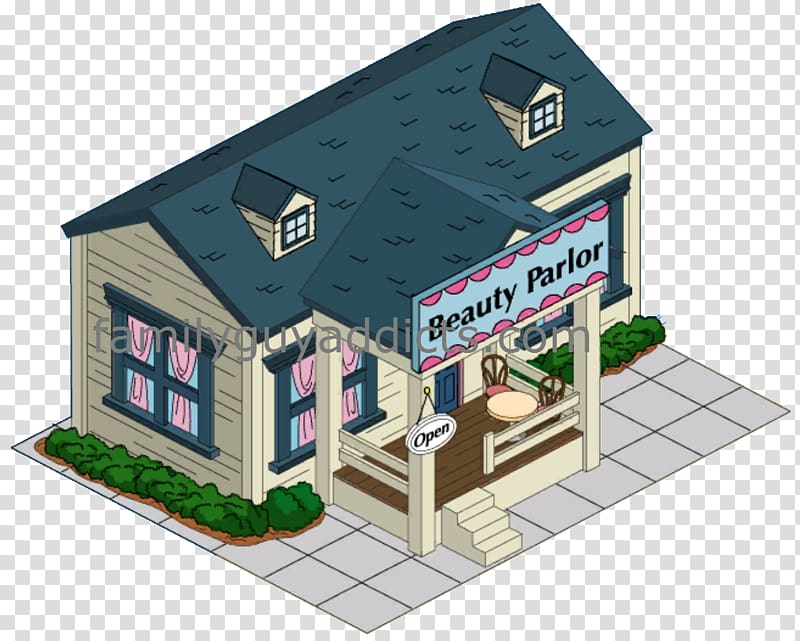 Roof Facade House, Beauty Parlor transparent background PNG clipart