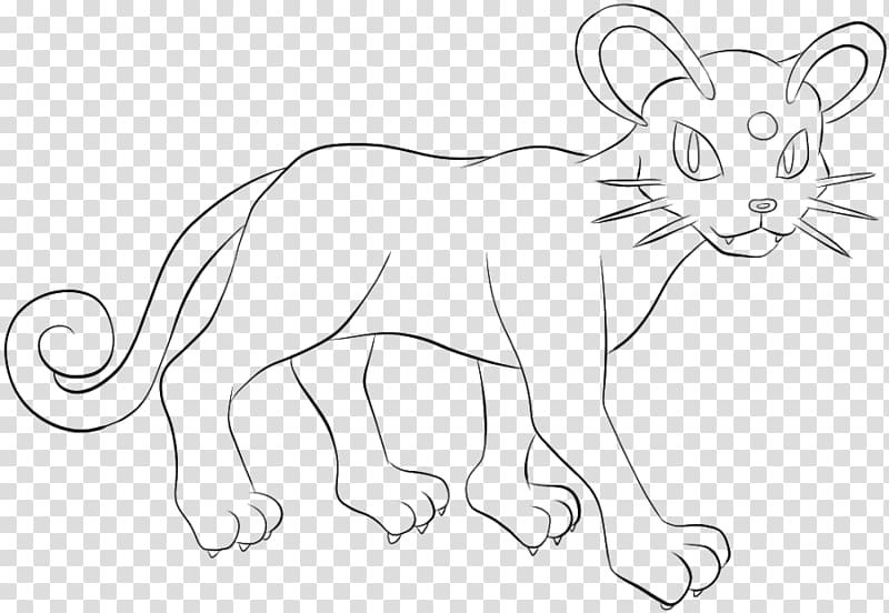 Lion Line art Persian Meowth Coloring book, lion transparent background PNG clipart