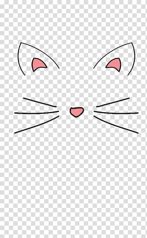 cat art art, Whiskers Kitten Domestic short-haired cat Mask, cat ear transparent background PNG clipart