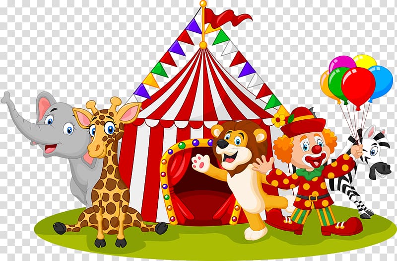 circus animals transparent background PNG clipart