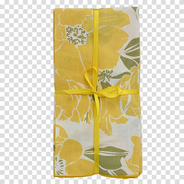 Cloth Napkins Towel Yellow Tablecloth, Napkin transparent background PNG clipart