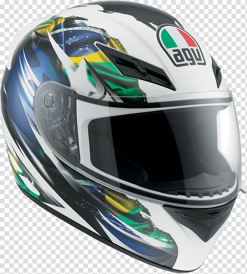 Motorcycle Helmets Flag of Italy AGV, helm transparent background PNG clipart