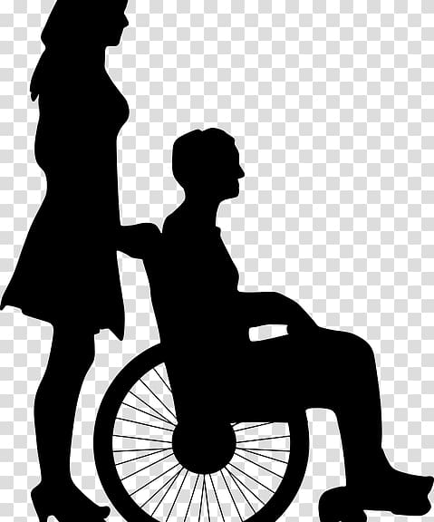 Wheelchair Silhouette Disability , Air Medical Services transparent background PNG clipart