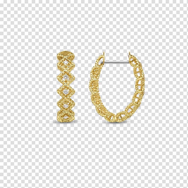 Earring Jewellery Colored gold Diamond, hoop earring transparent background PNG clipart
