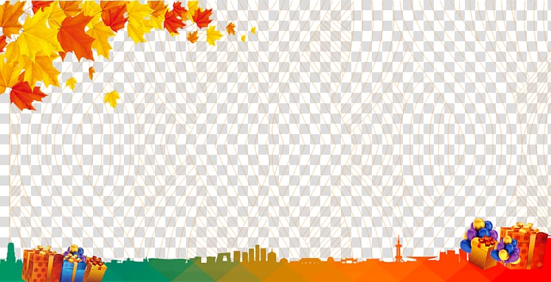 Autumn Maple, Autumn background elements transparent background PNG clipart