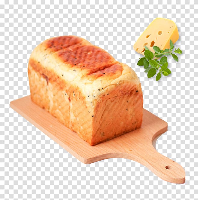 Ice cream cake Breakfast Milk Bread, Bread on board transparent background PNG clipart
