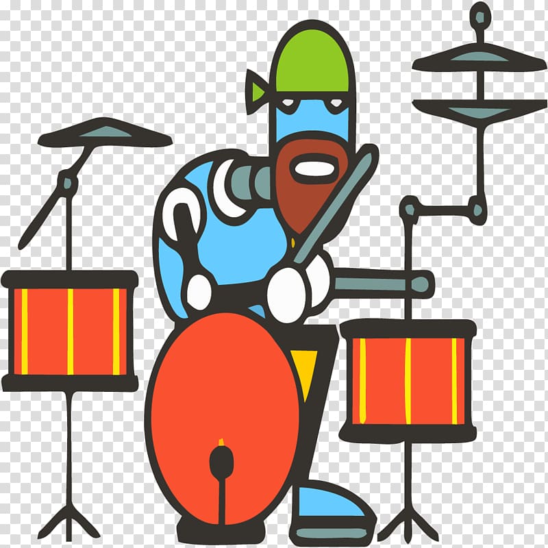 Drums , Man playing drums transparent background PNG clipart