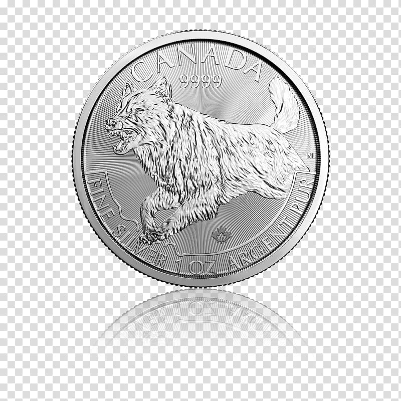 Royal Canadian Mint Predator Canada Silver coin Canadian Silver Maple Leaf, predator transparent background PNG clipart