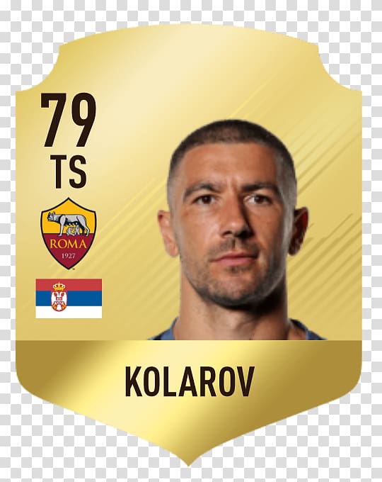 Aleksandar Kolarov A.S. Roma Serie A FIFA 18 FIFA 17, Aleksandar Kolarov transparent background PNG clipart