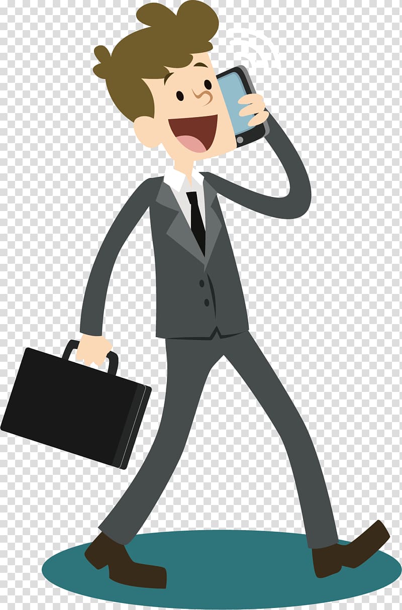 Telephone call Business telephone system, call business man transparent background PNG clipart