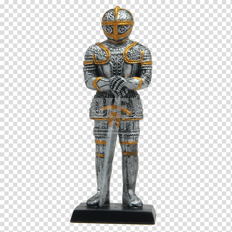 Middle Ages Knight Statue Figurine Sculpture, medieval transparent background PNG clipart