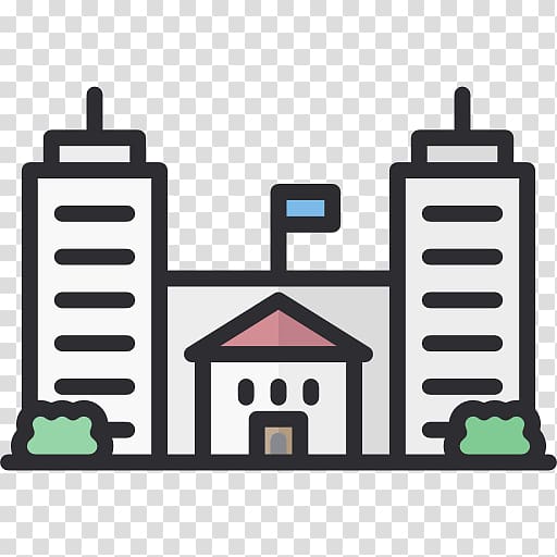 Building Architecture Icon, Tall school transparent background PNG clipart