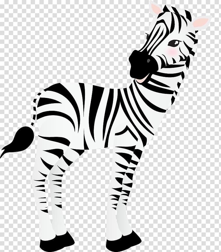 Tiger Cartoon Zebra, Cartoon Zebra material transparent background PNG clipart