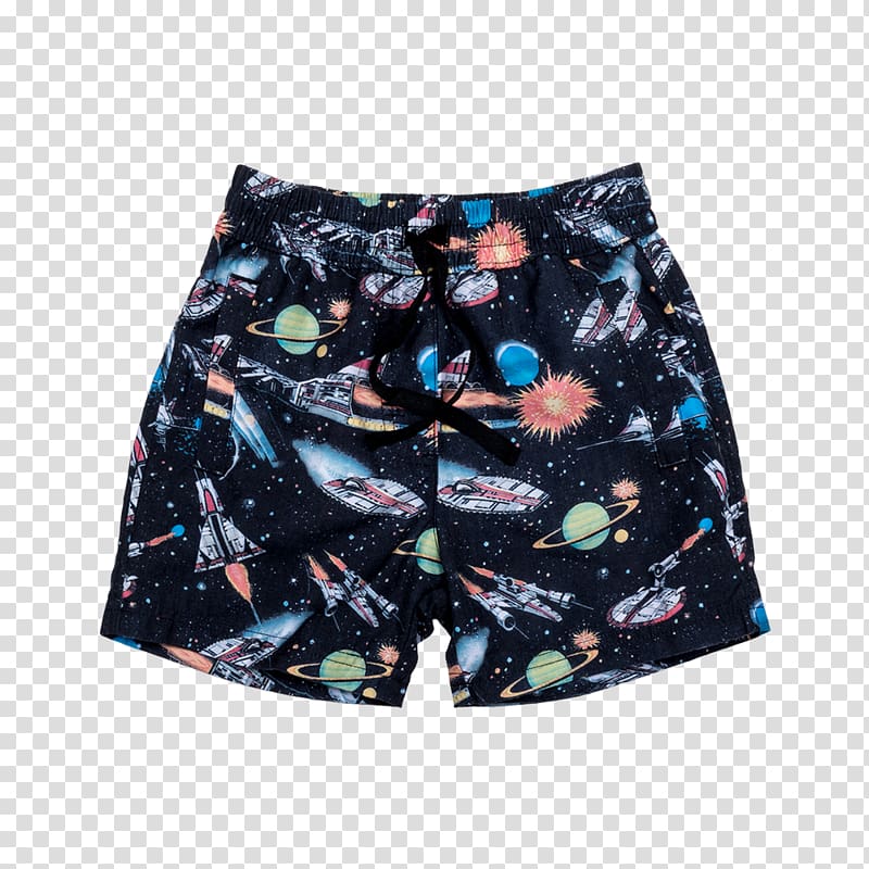 Boardshorts T-shirt Clothing Swimsuit Boy, space invaders transparent background PNG clipart